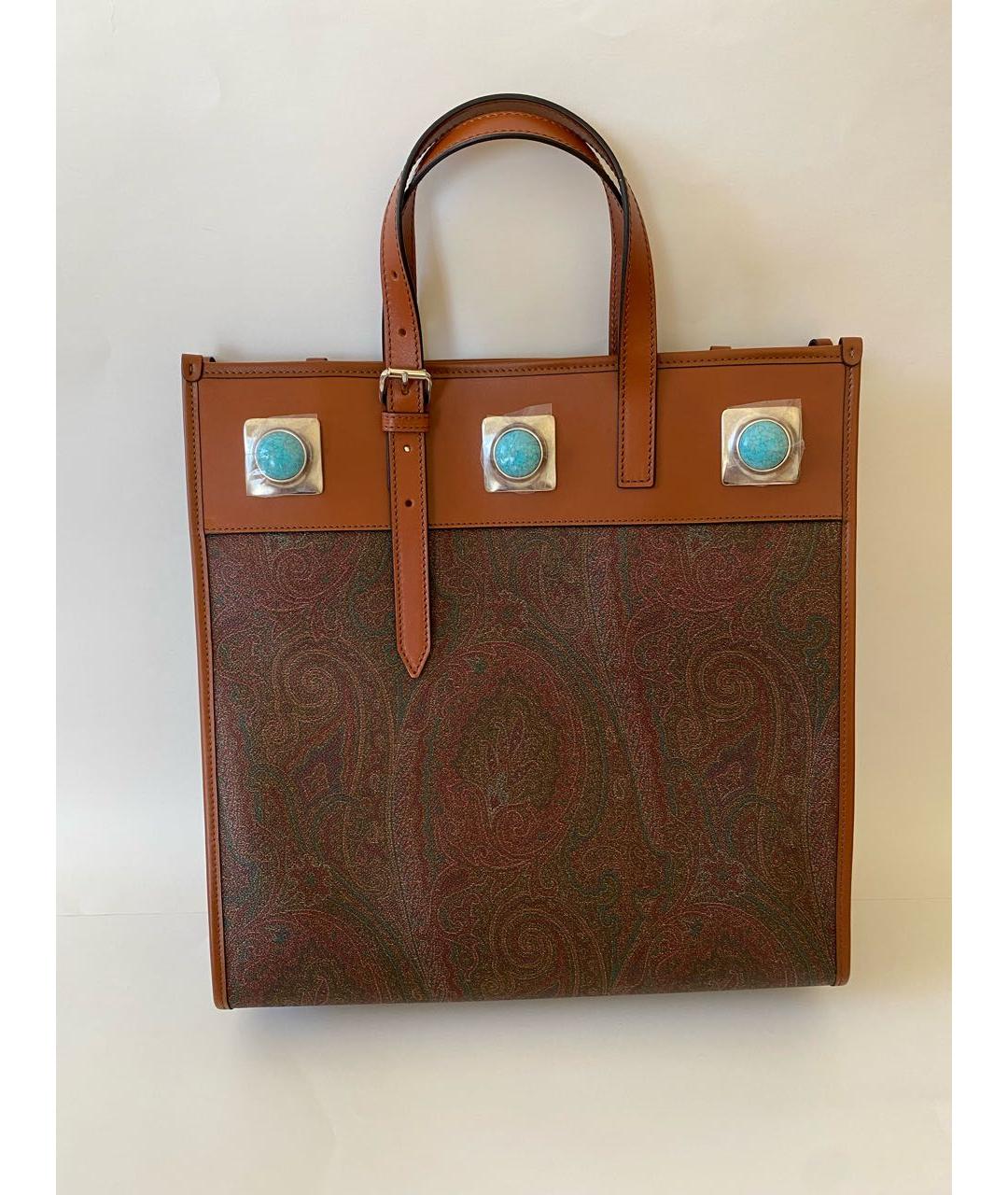 ETRO Коричневая сумка тоут, фото 6