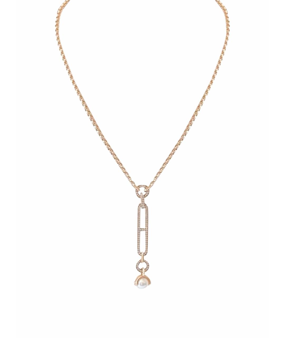 HERMES Золотая цепочка из желтого золота, фото 1