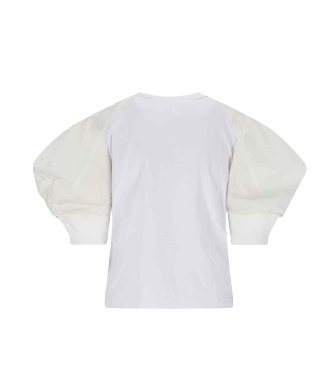 SACAI Белая хлопковая футболка, фото 2