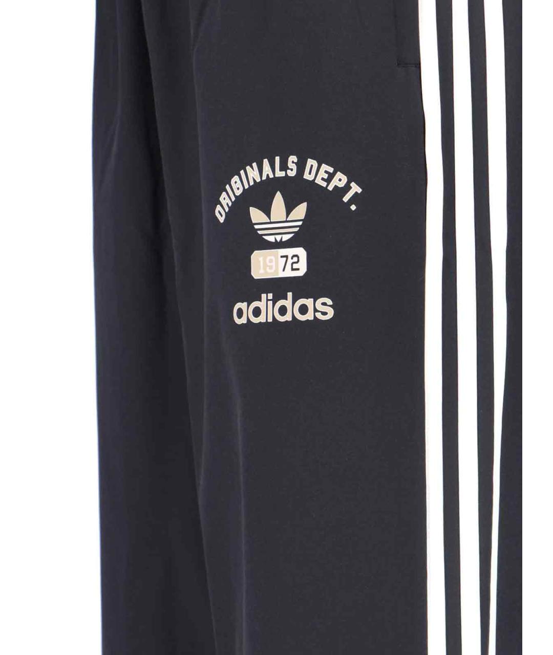 ADIDAS Черные полиэстеровые повседневные брюки, фото 4