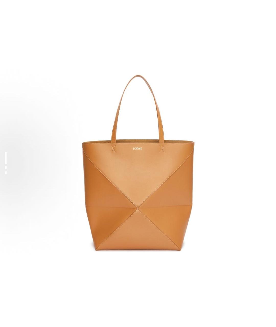 LOEWE Коричневая кожаная сумка тоут, фото 7