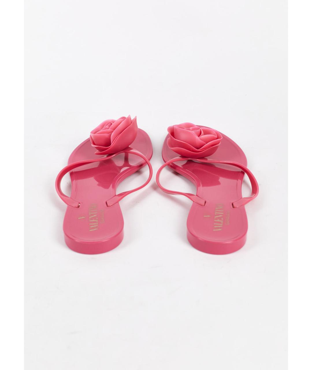 VALENTINO Розовые шлепанцы, фото 4