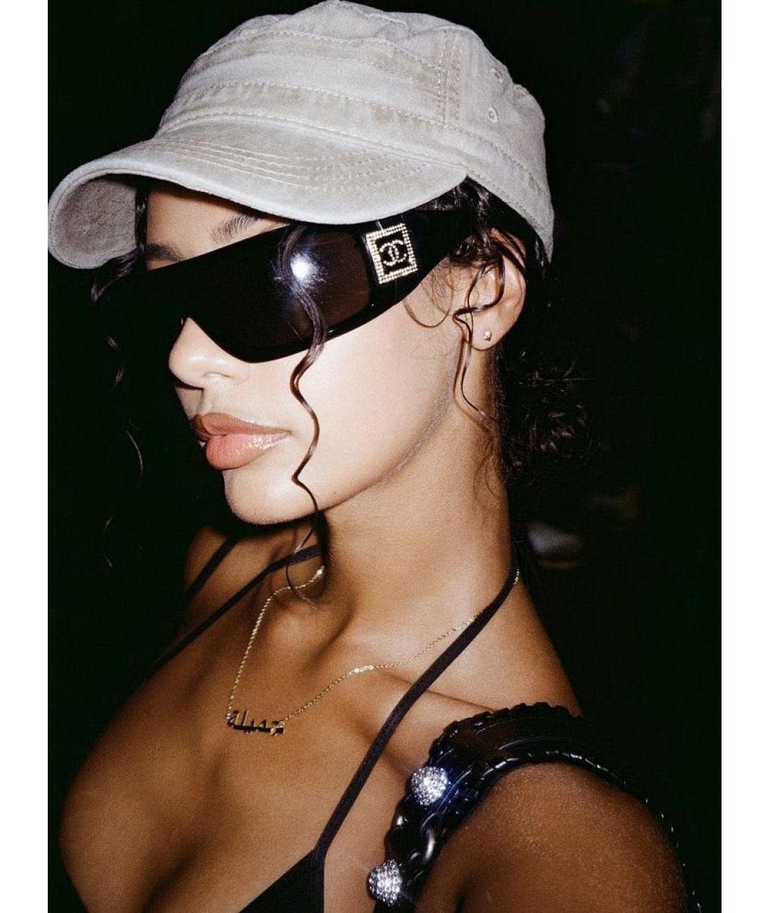 CHANEL Черные пластиковые солнцезащитные очки, фото 5