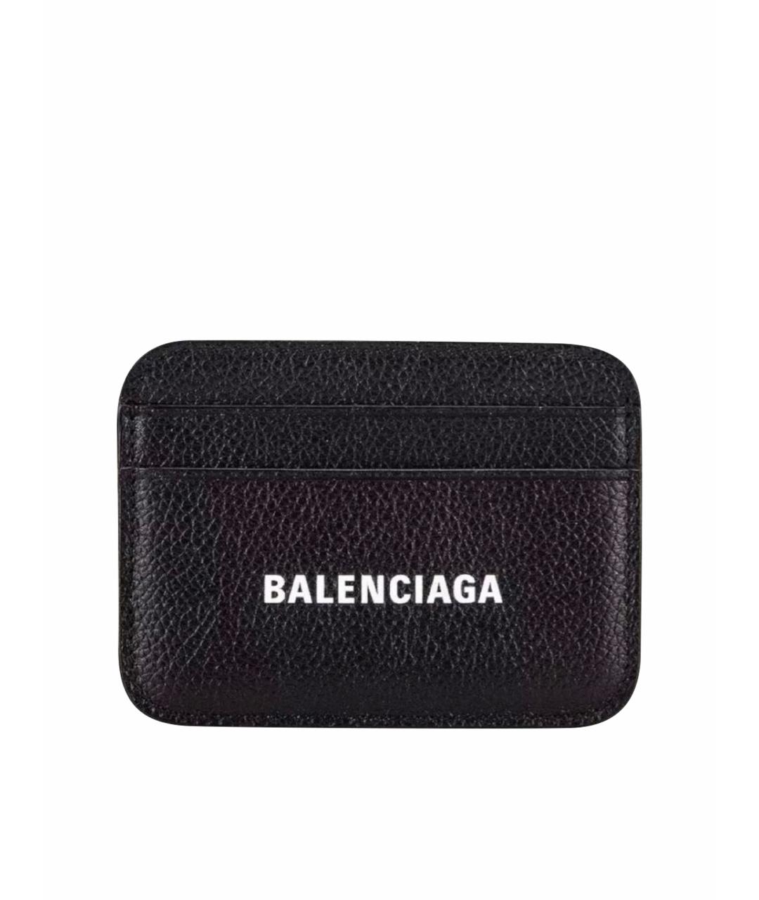 BALENCIAGA Черный кожаный кардхолдер, фото 1