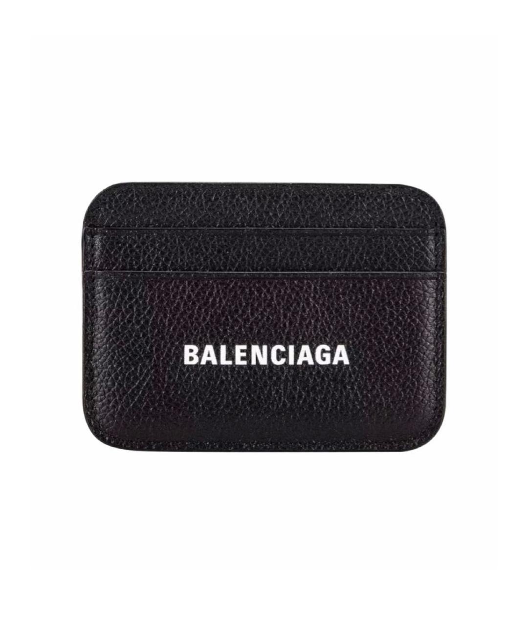 BALENCIAGA Черный кожаный кардхолдер, фото 4