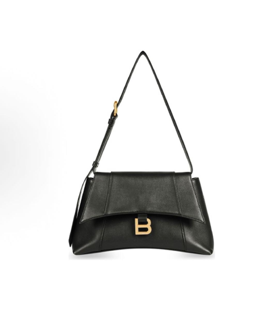 BALENCIAGA Черная кожаная сумка с короткими ручками, фото 7