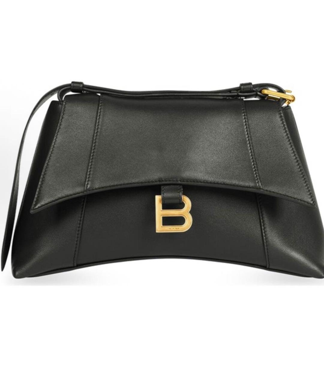 BALENCIAGA Черная кожаная сумка с короткими ручками, фото 4