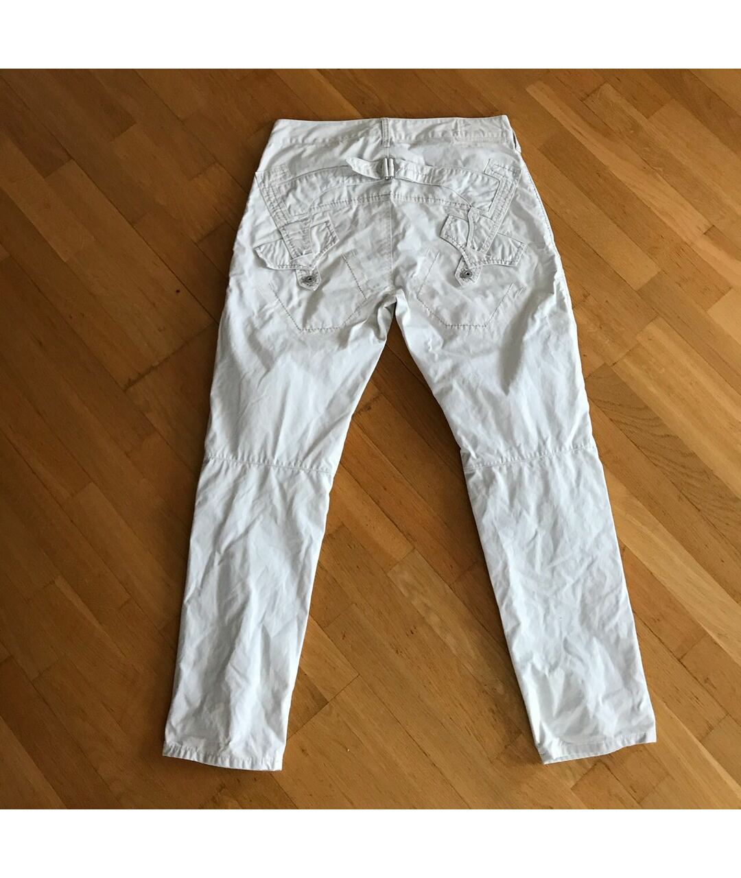 MARITHE FRANCOIS GIRBAUD Бежевые хлопковые джинсы, фото 2