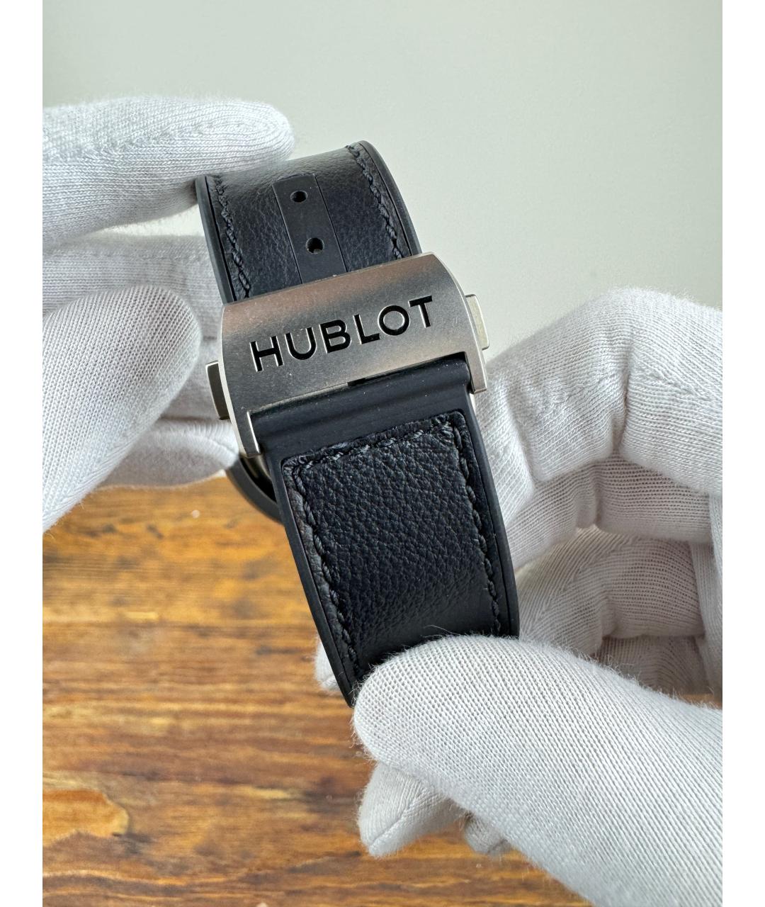 HUBLOT Черные титановые часы, фото 5
