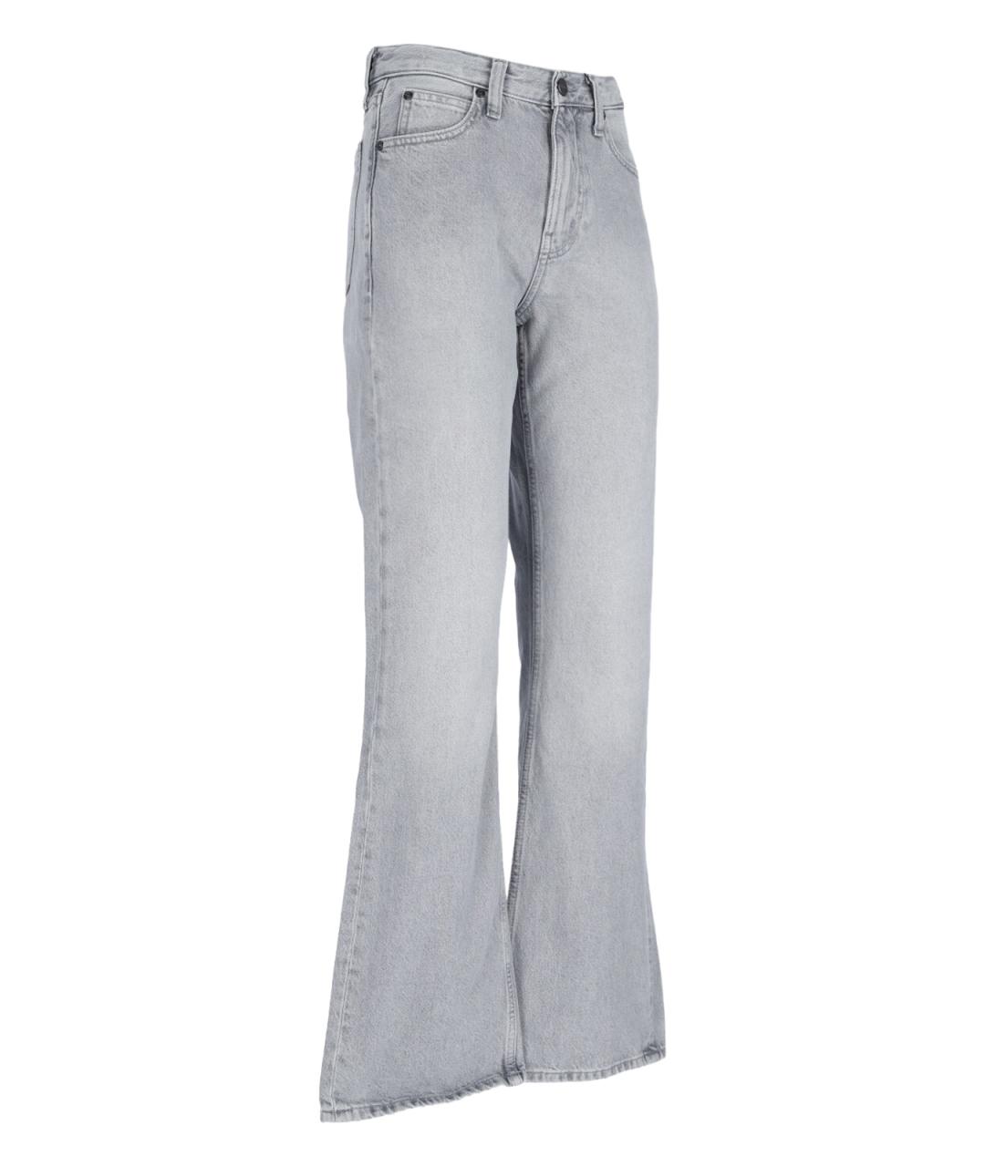 CALVIN KLEIN Серые хлопковые прямые джинсы, фото 3