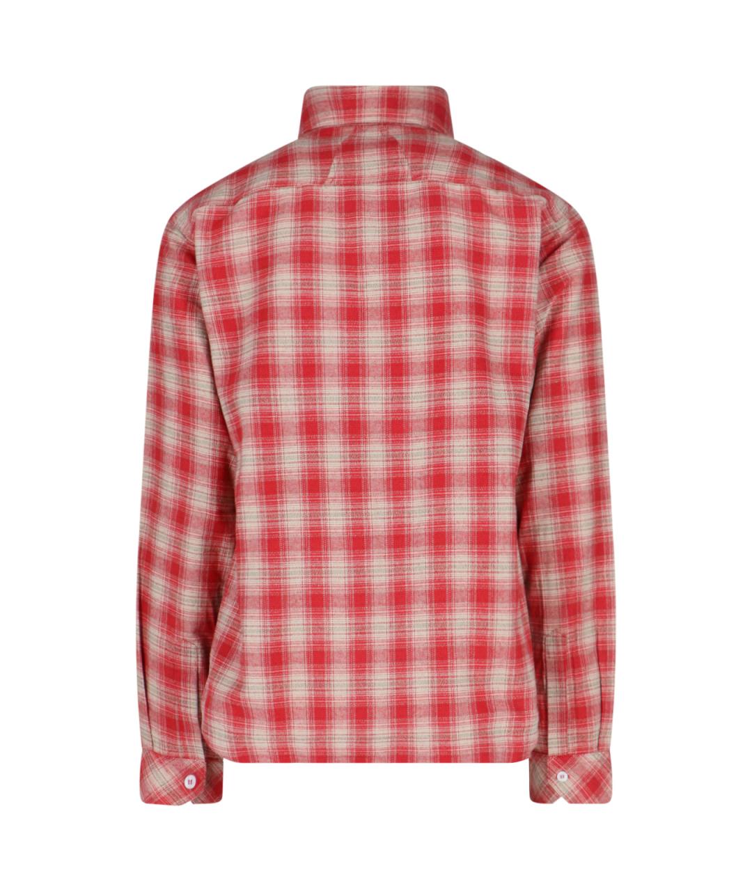 RHUDE Красная хлопковая кэжуал рубашка, фото 2