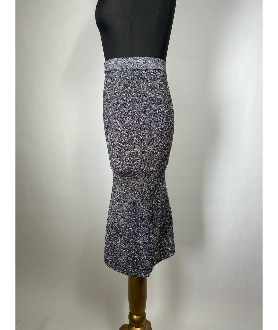 SANDRO Серебряная юбка миди, фото 2