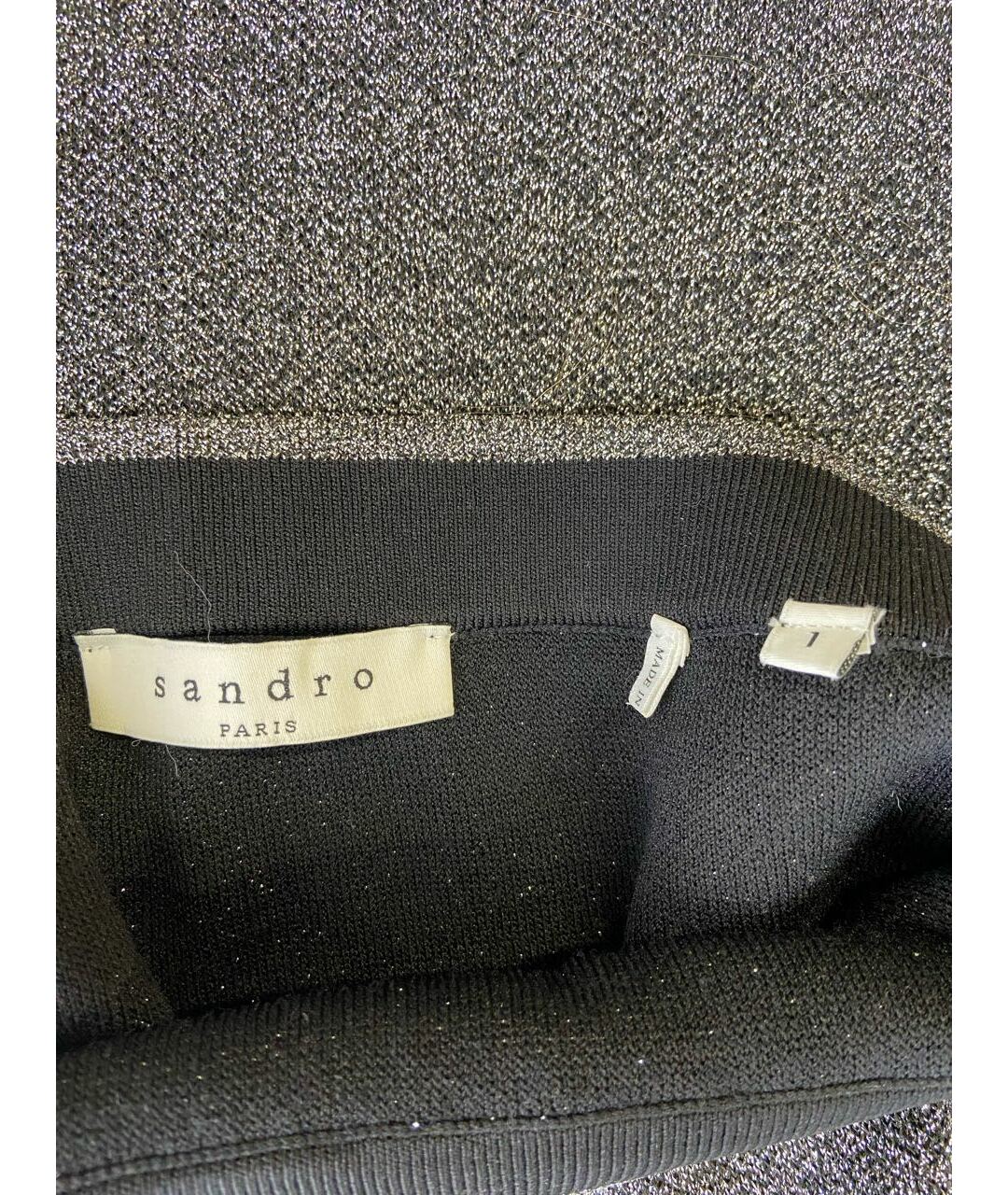 SANDRO Серебряная юбка миди, фото 4