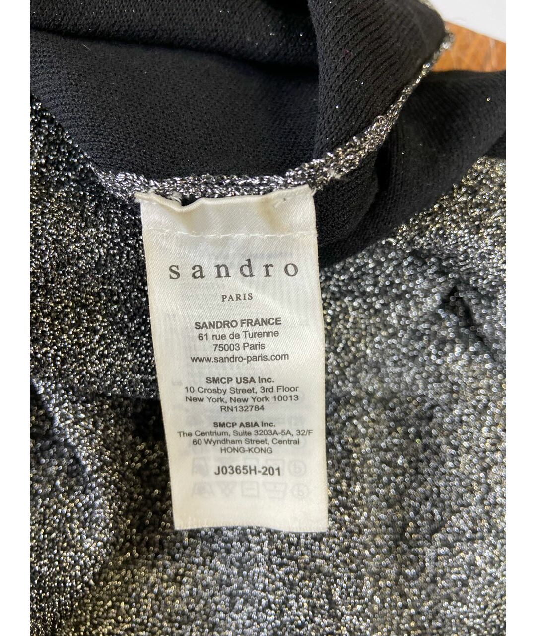 SANDRO Серебряная юбка миди, фото 5
