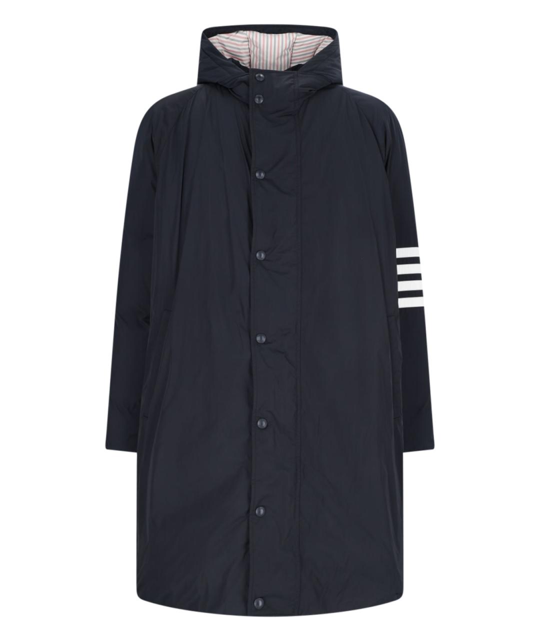 THOM BROWNE Темно-синяя полиэстеровая парка, фото 1