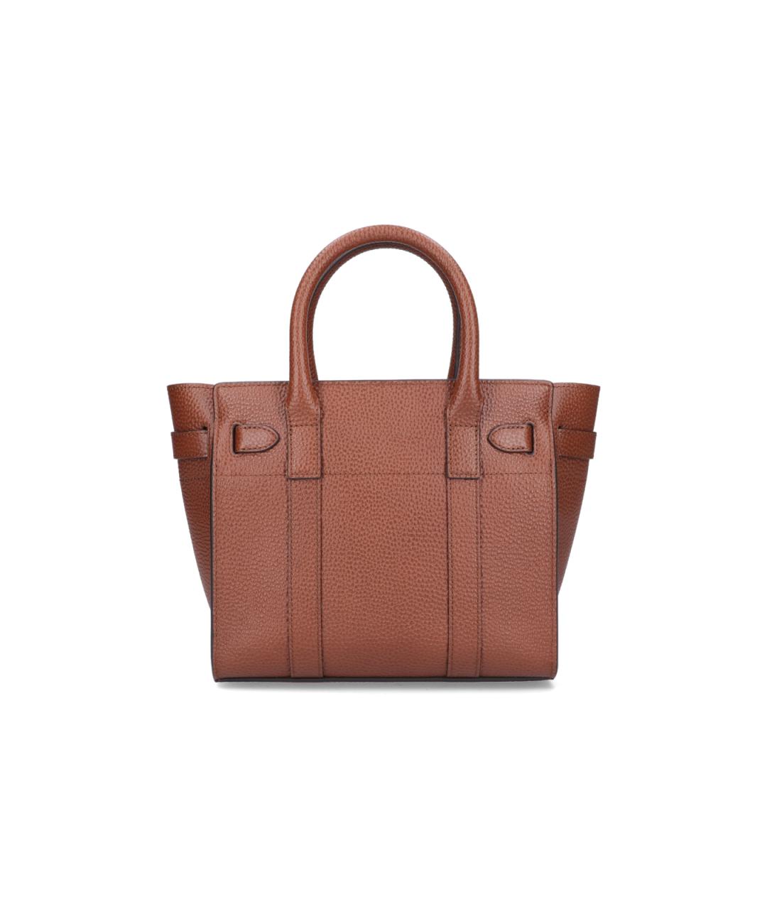 MULBERRY Коричневая кожаная сумка тоут, фото 3