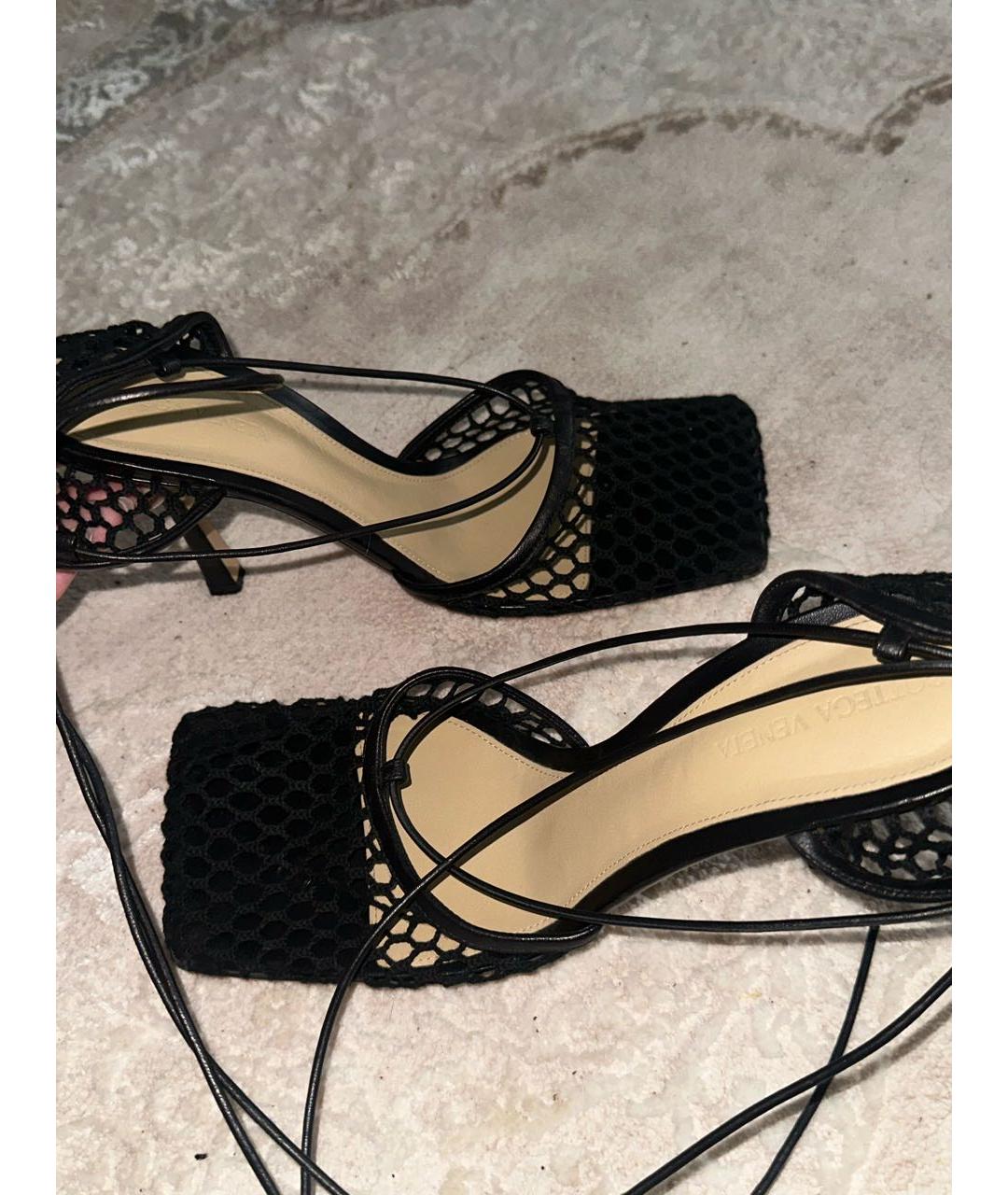 BOTTEGA VENETA Черные босоножки, фото 2