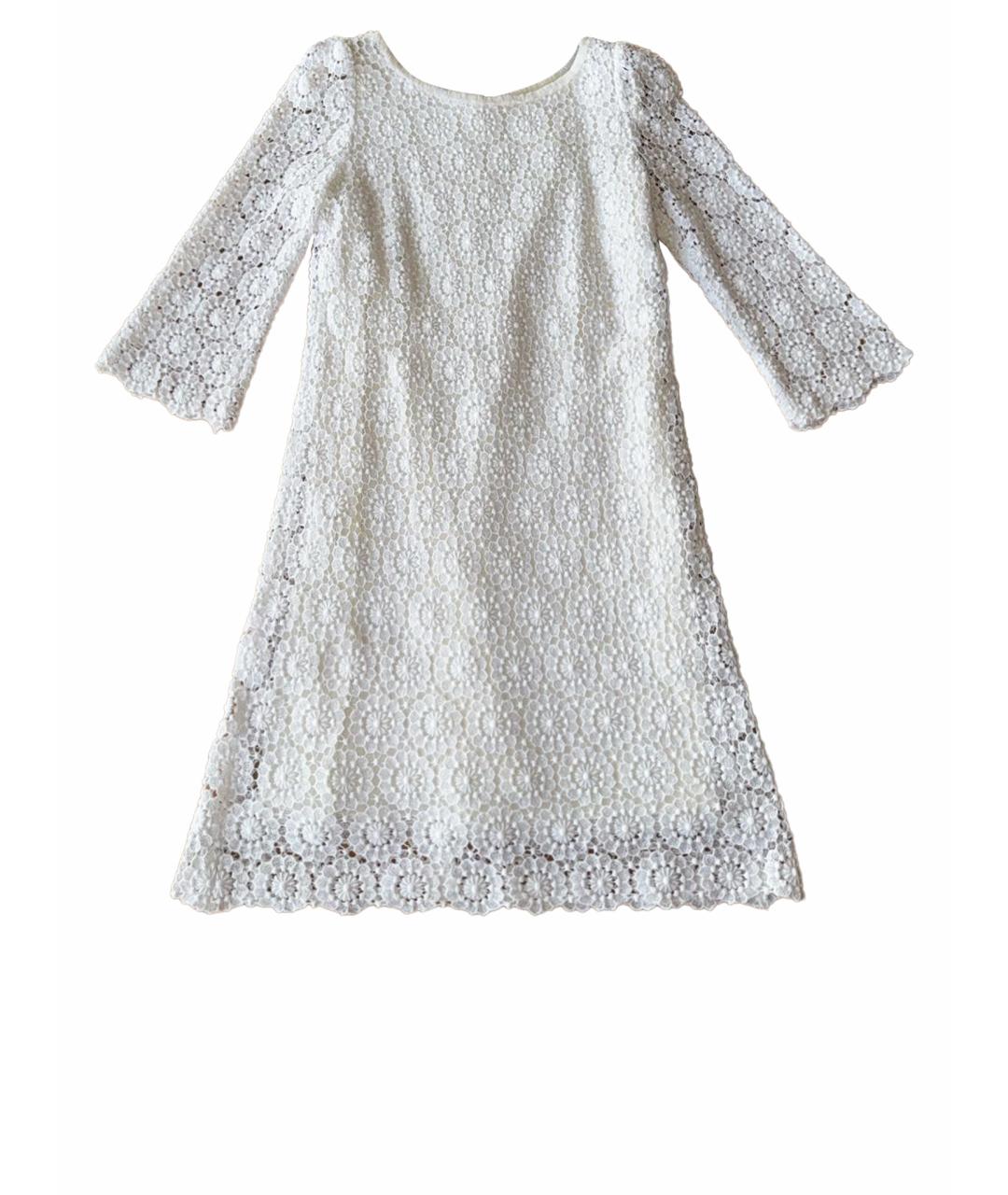 DOLCE&GABBANA Белое кружевное платье, фото 1
