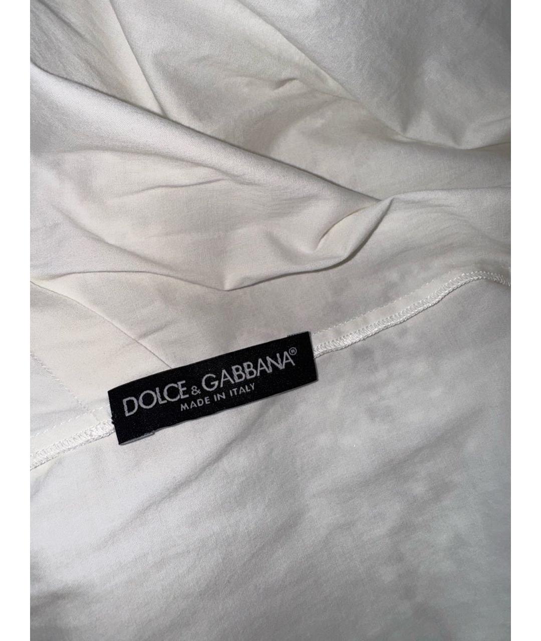 DOLCE&GABBANA Белое кружевное платье, фото 6