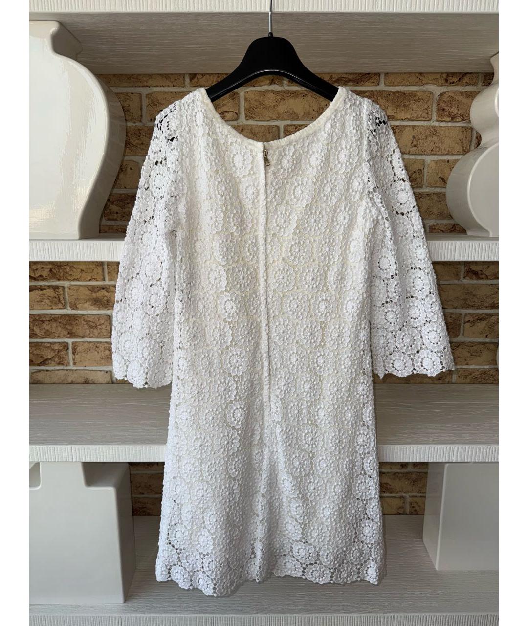 DOLCE&GABBANA Белое кружевное платье, фото 2