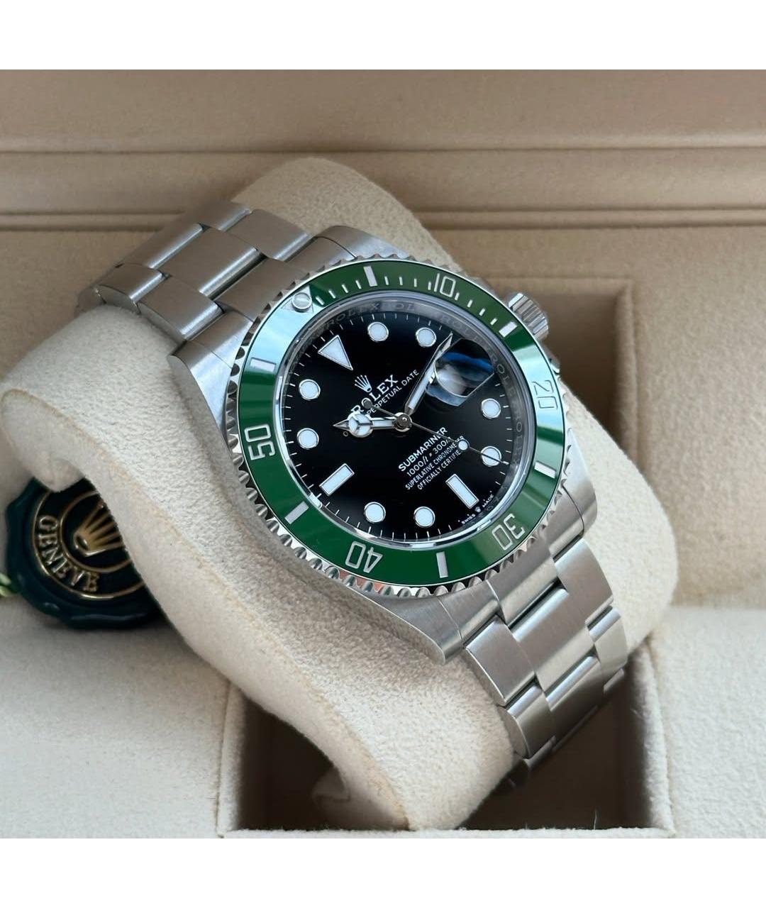 ROLEX Черные стальные часы, фото 3