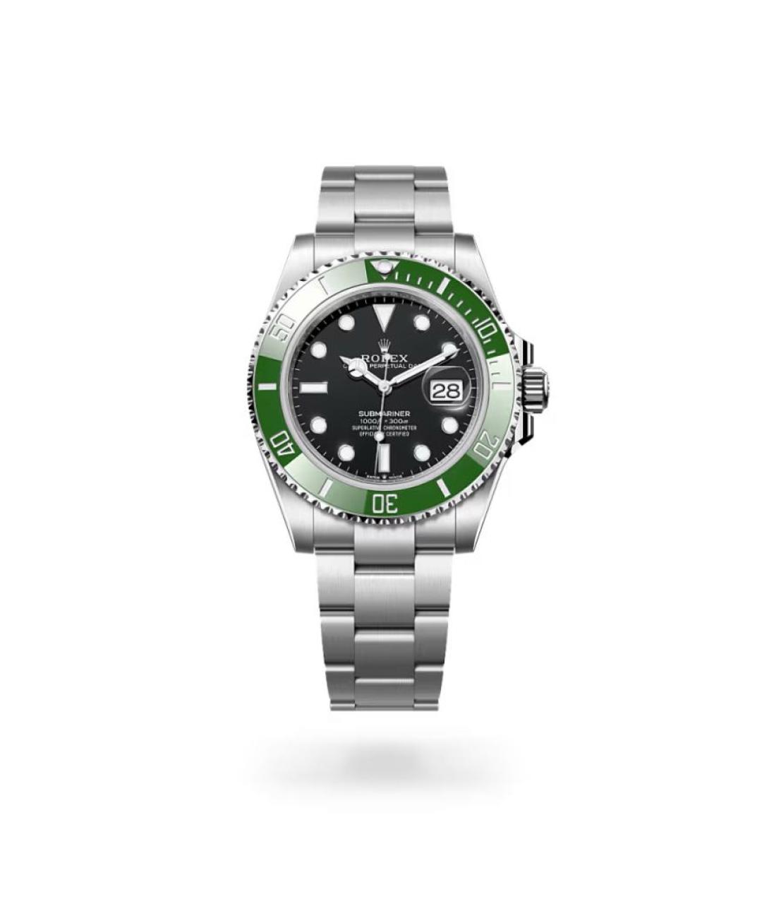 ROLEX Черные стальные часы, фото 9