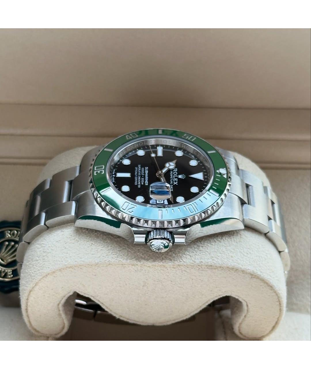 ROLEX Черные стальные часы, фото 5