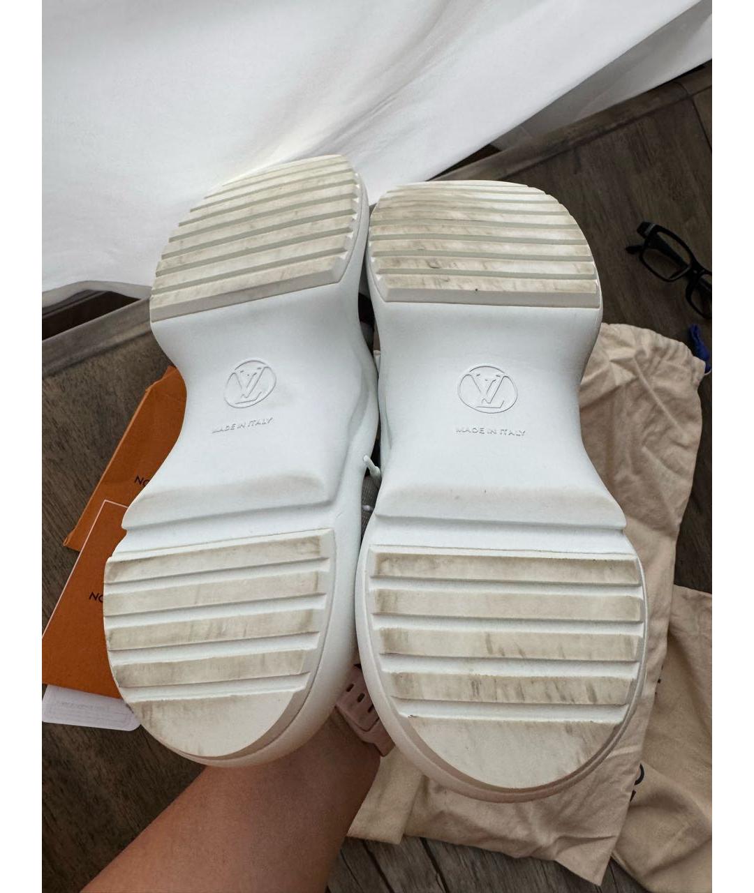 LOUIS VUITTON Белые кроссовки, фото 7