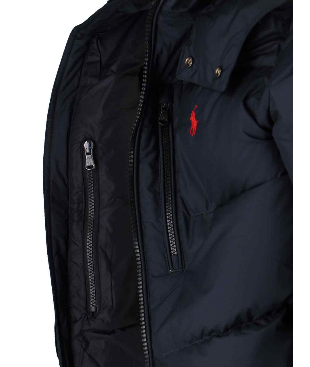 POLO RALPH LAUREN Черная полиэстеровая куртка, фото 5