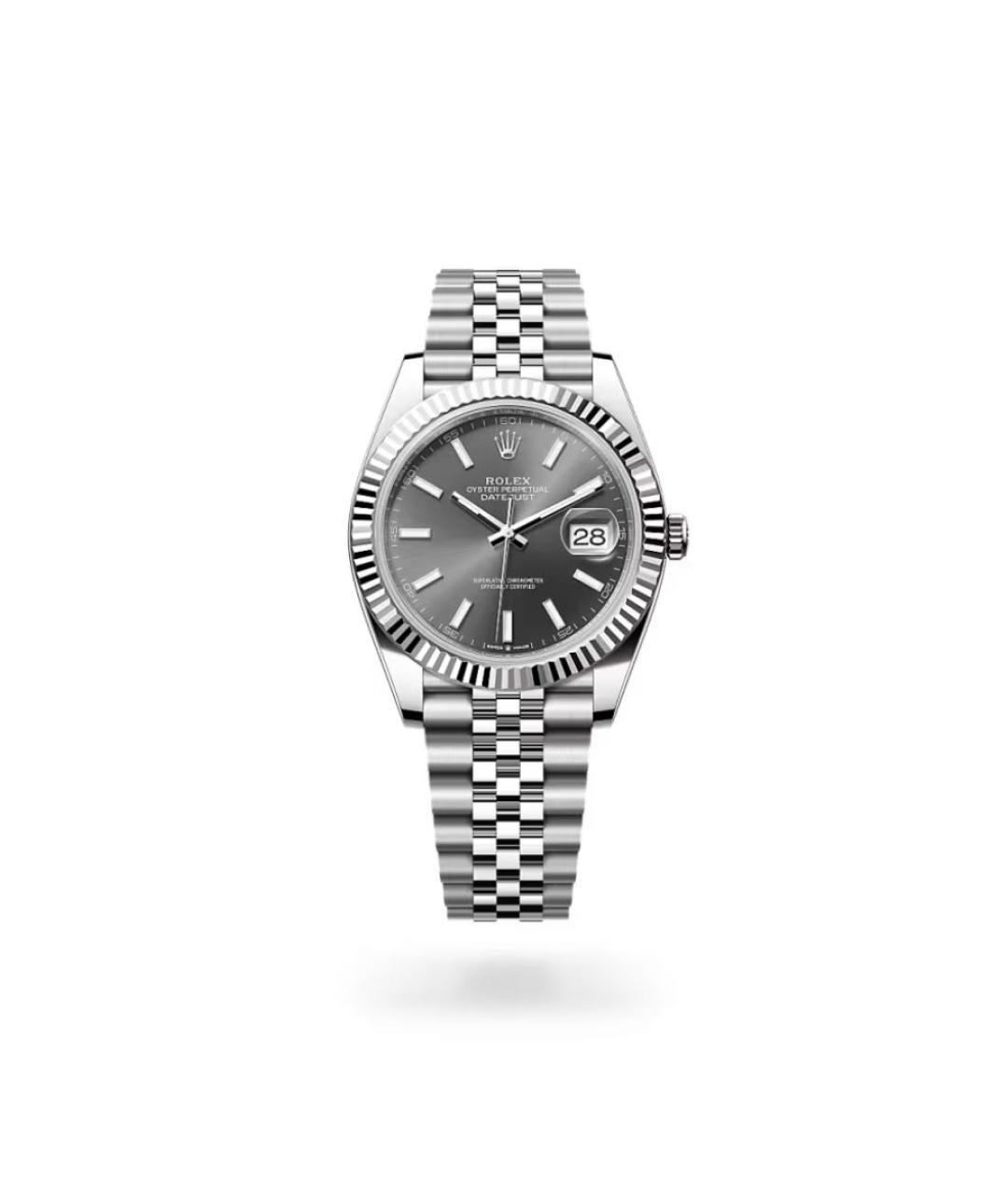 ROLEX Серебряные часы из белого золота, фото 9