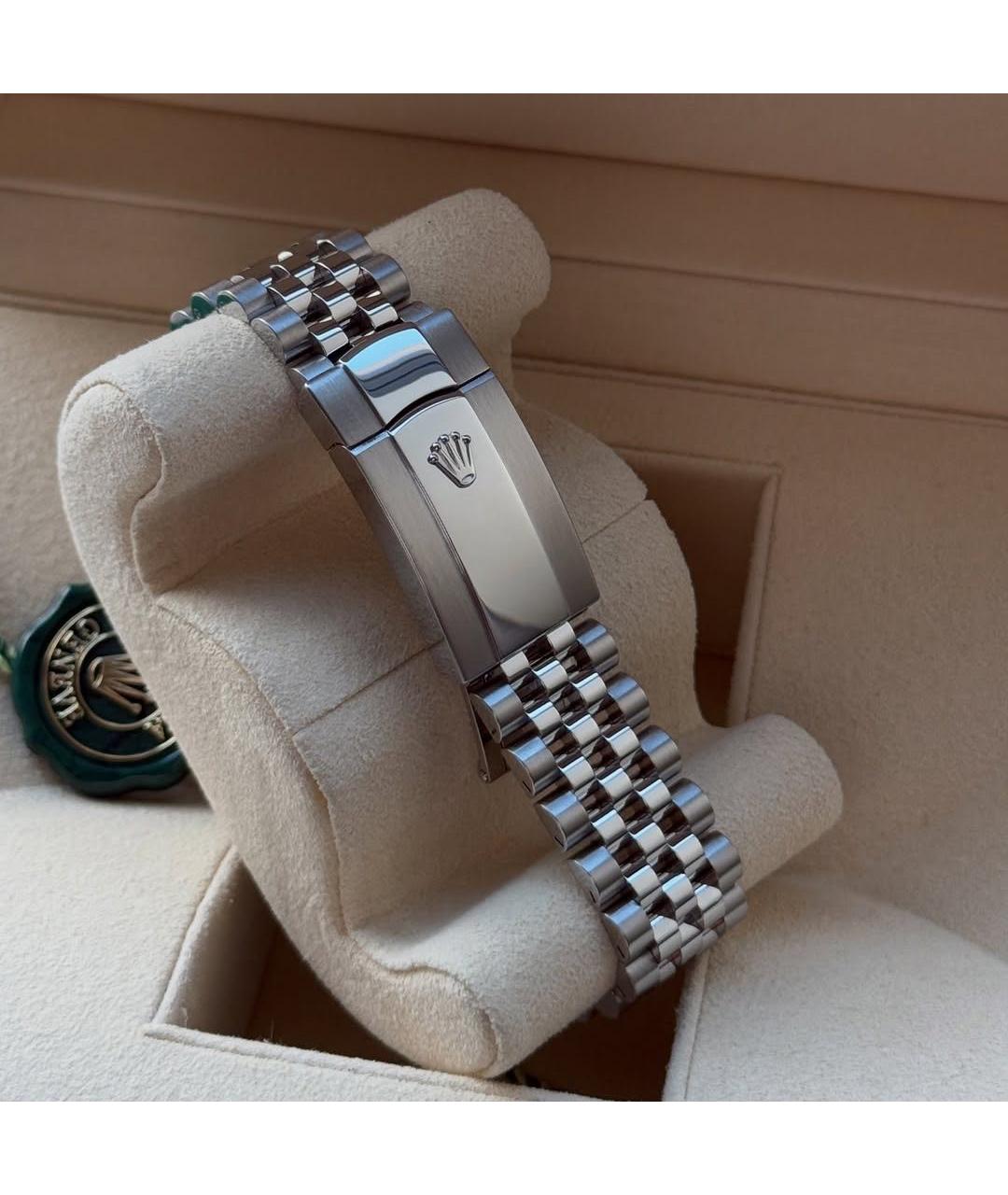 ROLEX Серебряные часы из белого золота, фото 5