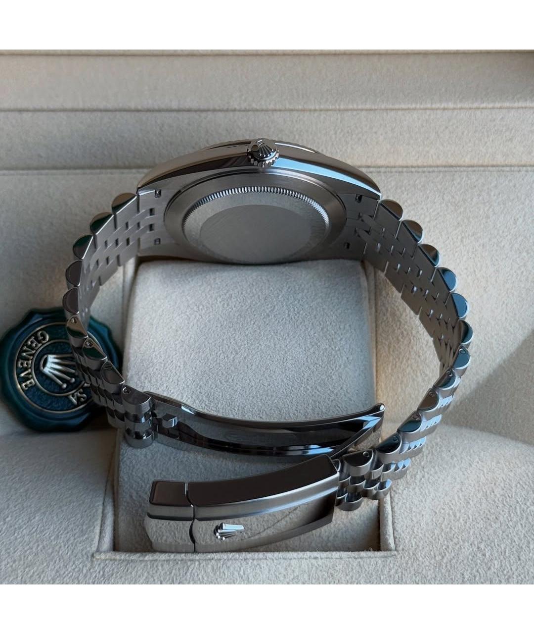 ROLEX Серебряные часы из белого золота, фото 6