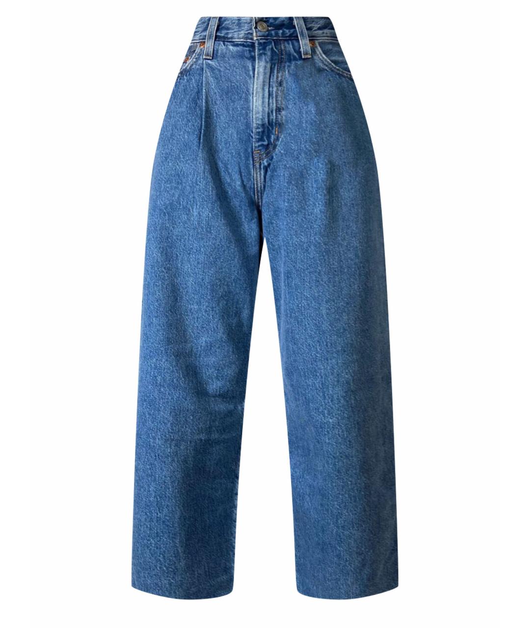 LEVI'S Голубые хлопковые джинсы клеш, фото 1