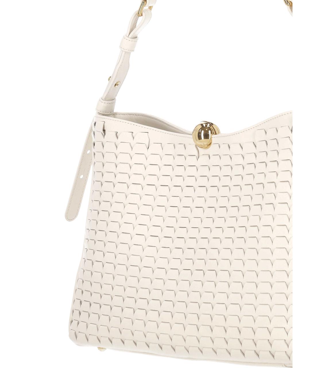 FURLA Бежевая кожаная сумка через плечо, фото 4