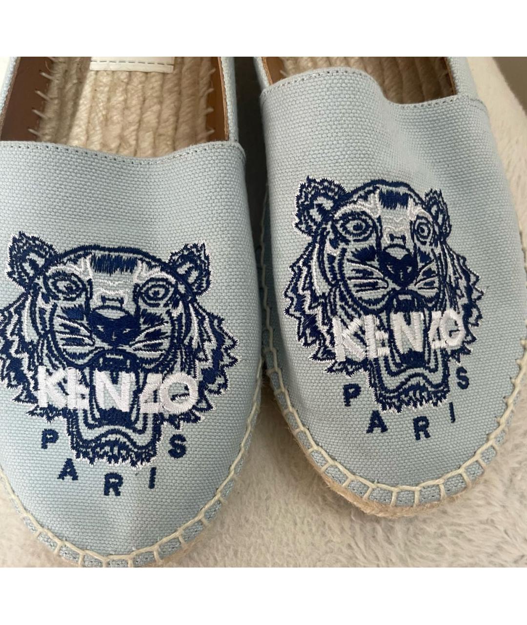 KENZO Голубые текстильные эспадрильи, фото 3