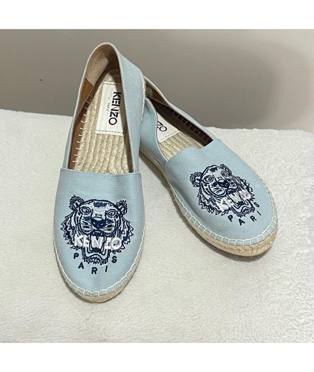 KENZO Голубые текстильные эспадрильи, фото 2