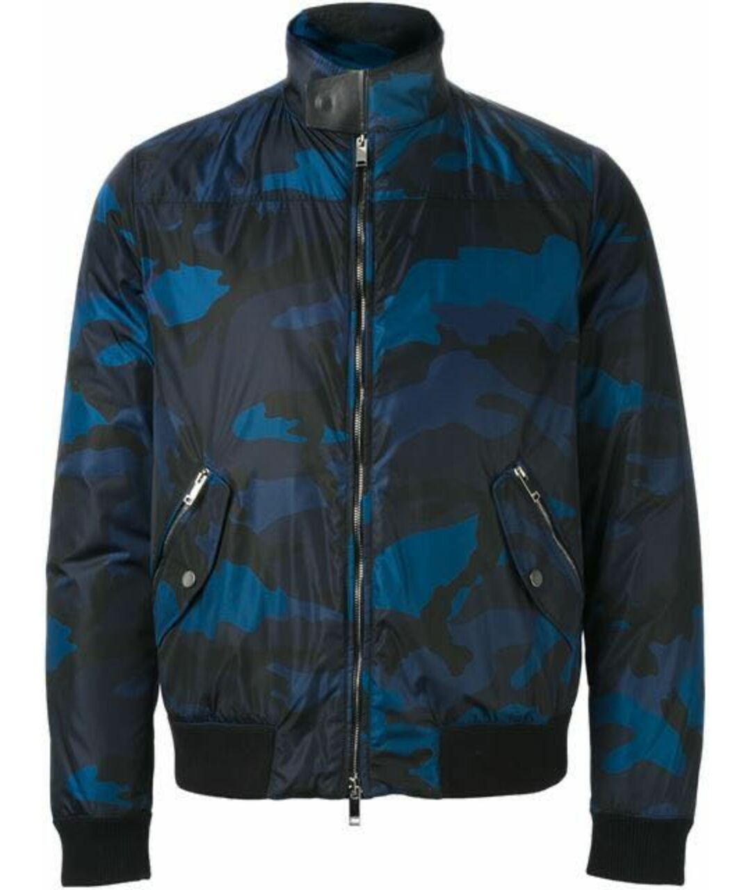 VALENTINO Темно-синяя полиамидовая куртка, фото 1
