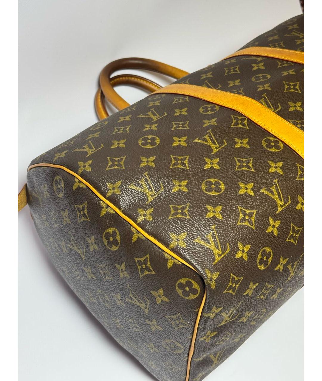 LOUIS VUITTON Коричневая дорожная/спортивная сумка, фото 7