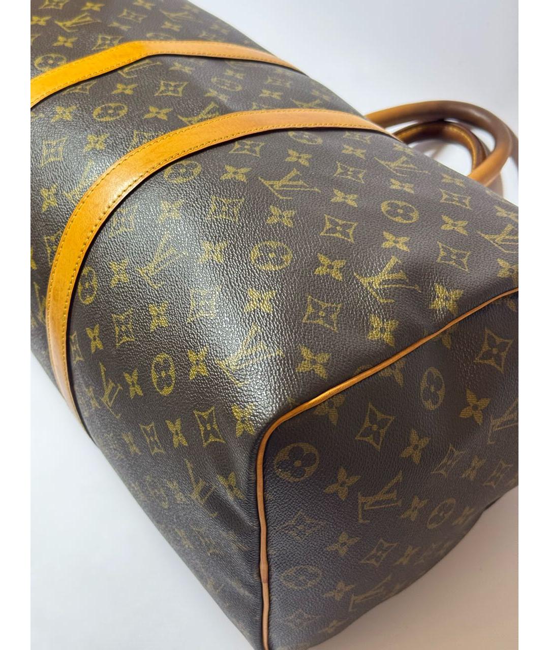 LOUIS VUITTON Коричневая дорожная/спортивная сумка, фото 6