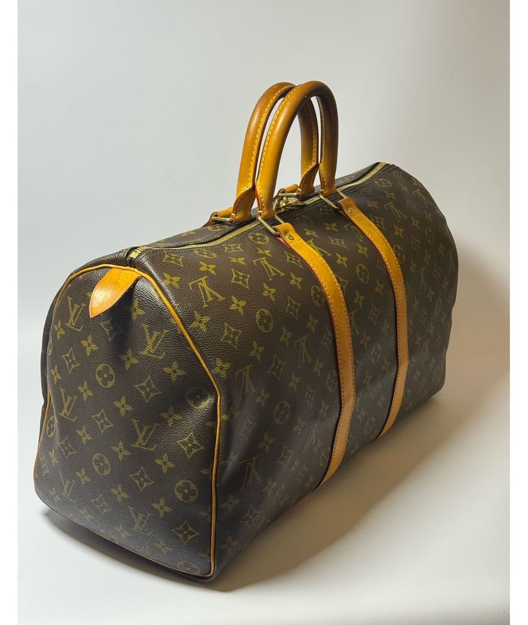 LOUIS VUITTON Коричневая дорожная/спортивная сумка, фото 2
