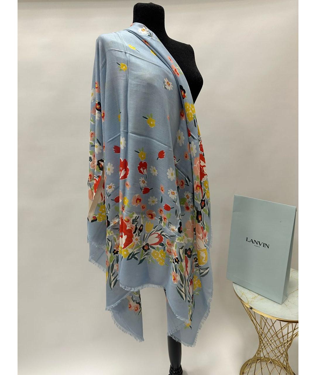 LANVIN Голубой платок, фото 6