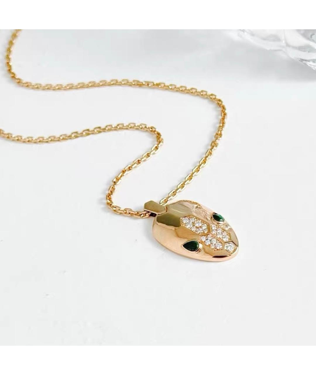 BVLGARI Розовое колье из розового золота, фото 2