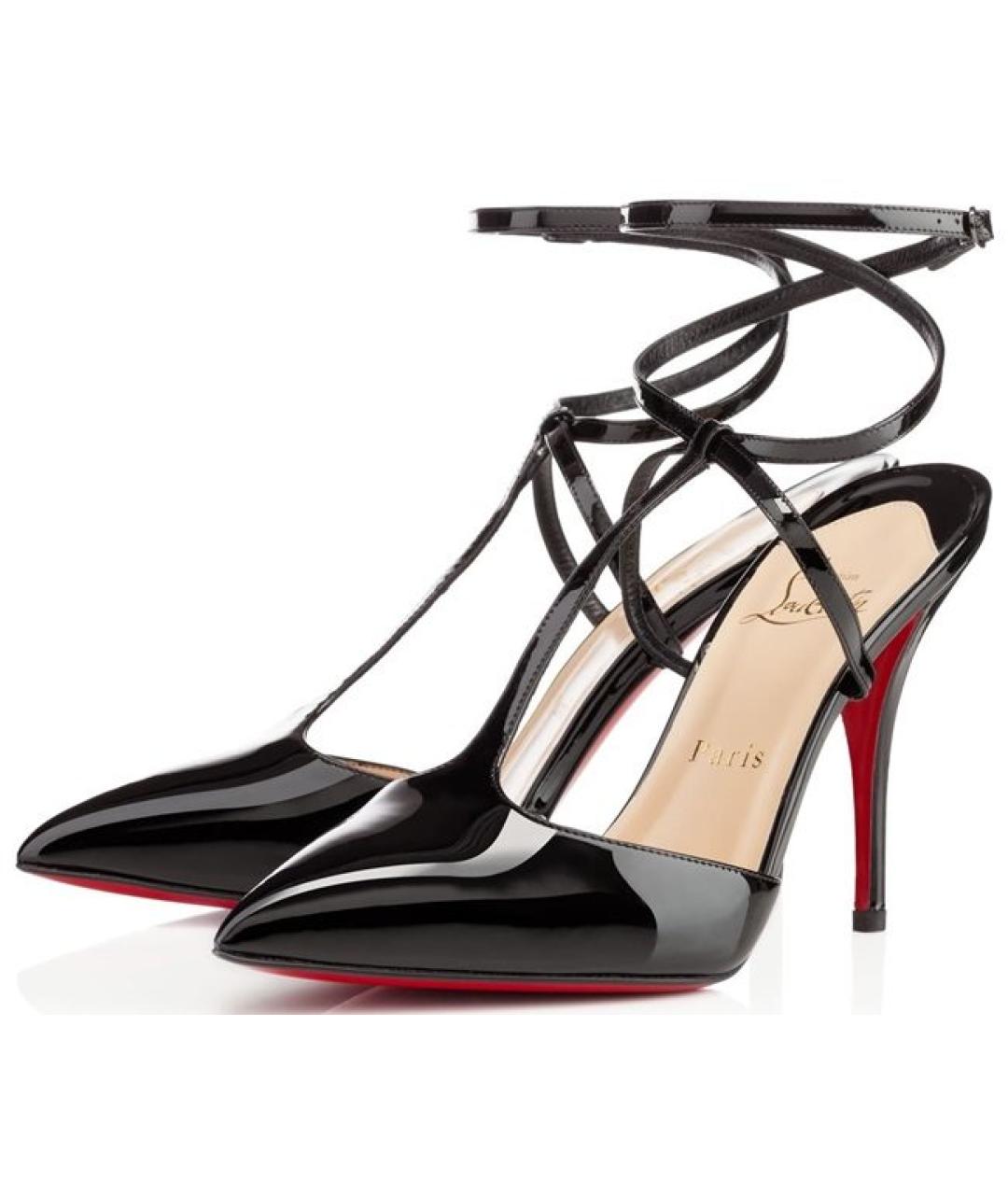 CHRISTIAN LOUBOUTIN Черные туфли из лакированной кожи, фото 9