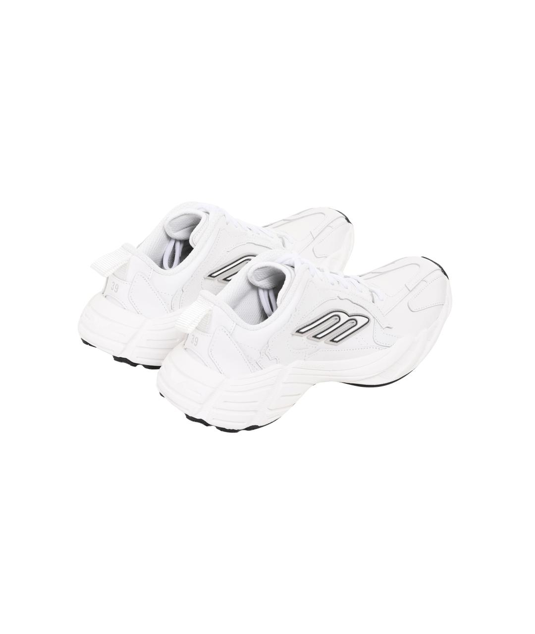 BALENCIAGA Белые кожаные кроссовки, фото 4