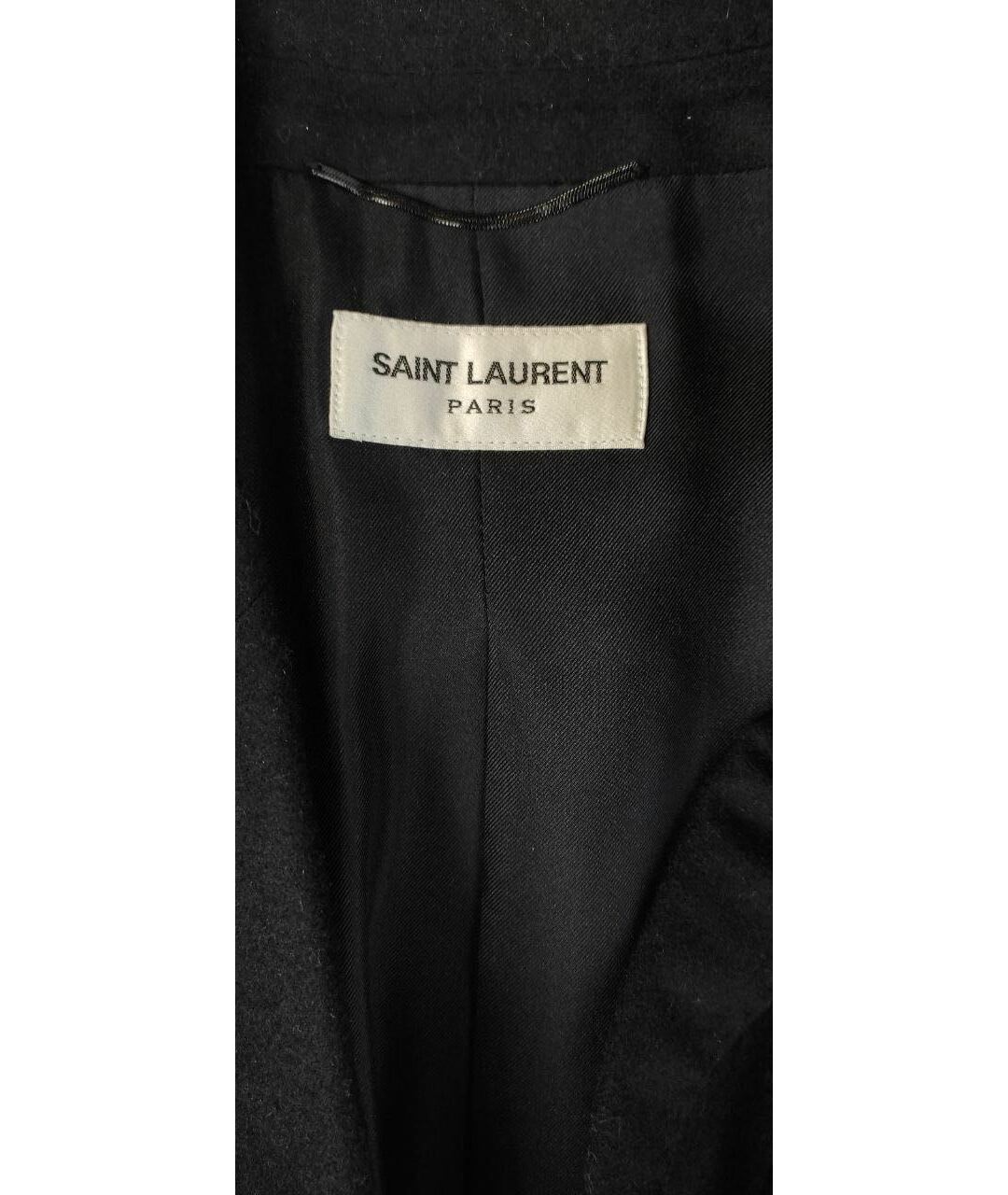 SAINT LAURENT Черный шерстяной пиджак, фото 6