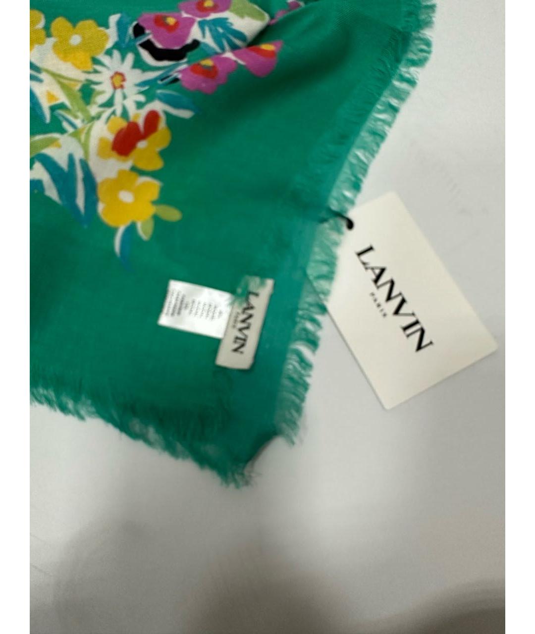 LANVIN Зеленый платок, фото 3