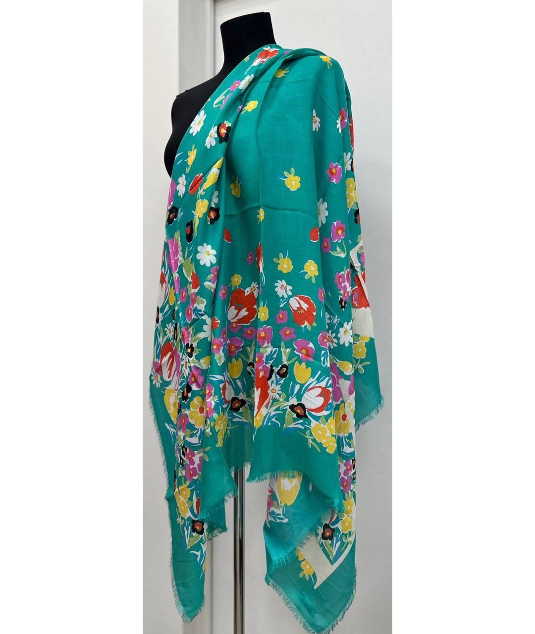 LANVIN Зеленый платок, фото 6