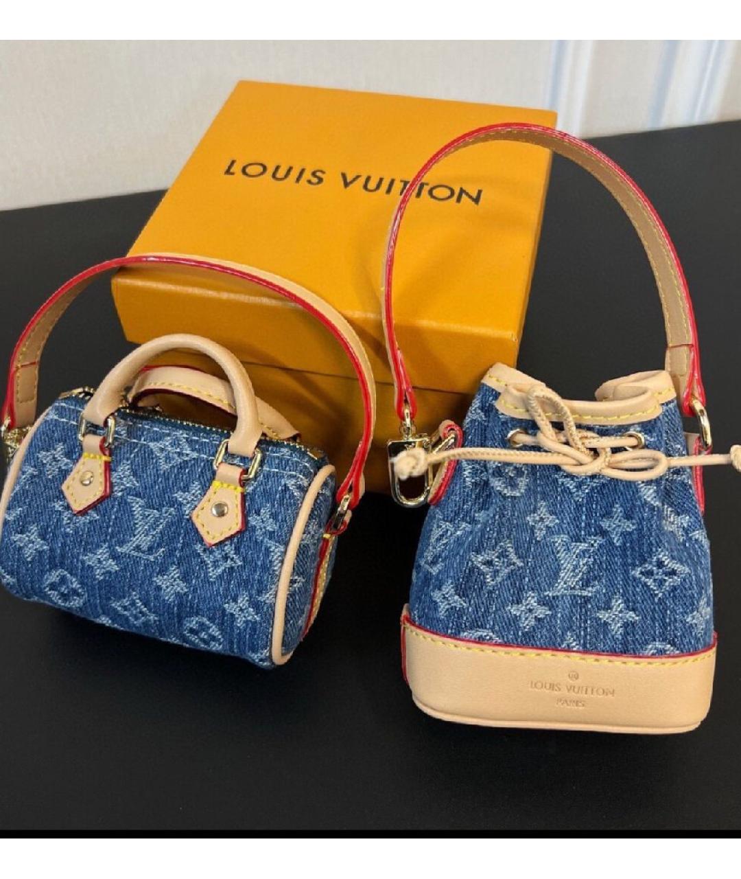 LOUIS VUITTON Синяя сумка с короткими ручками, фото 4