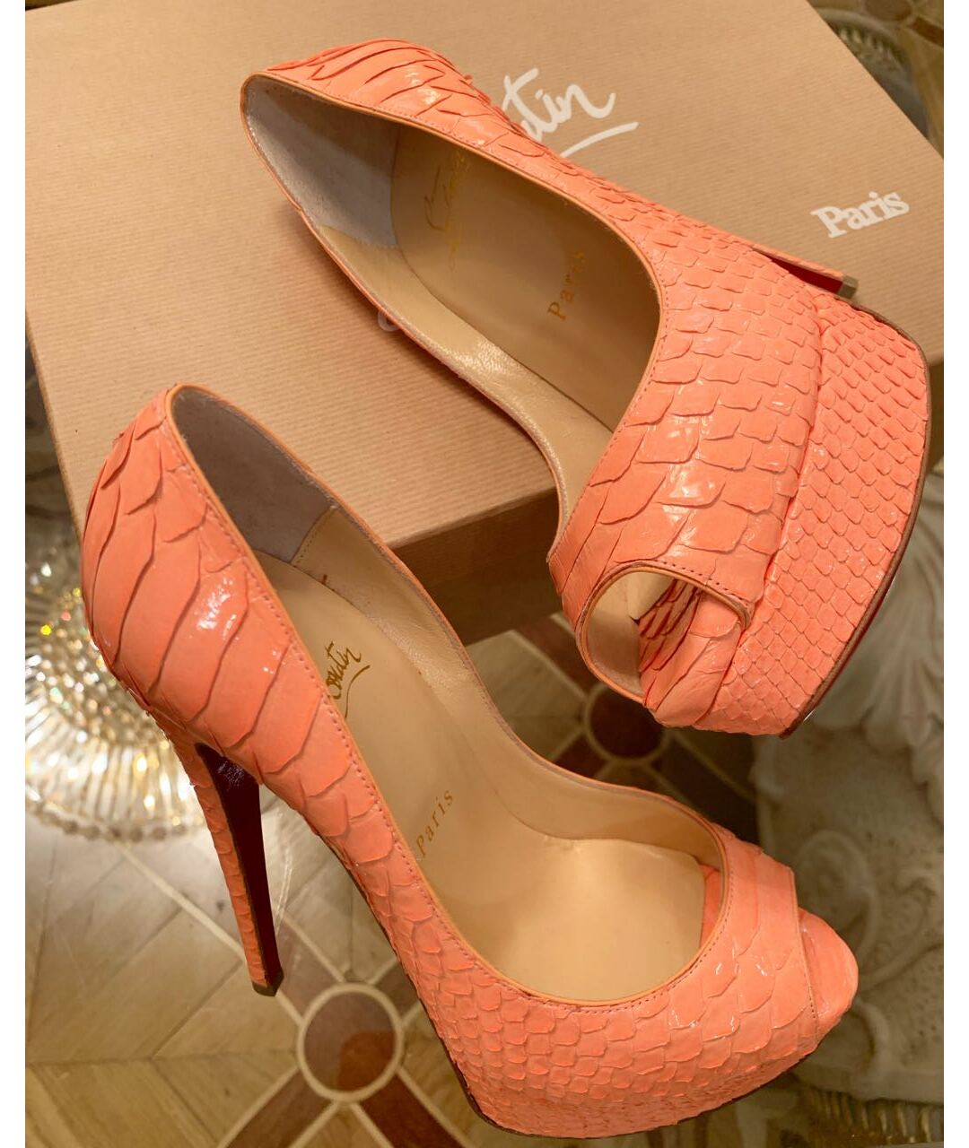 CHRISTIAN LOUBOUTIN Туфли из экзотической кожи, фото 9