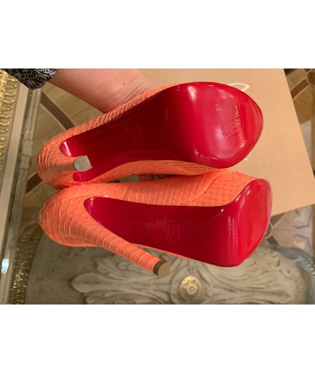 CHRISTIAN LOUBOUTIN Туфли из экзотической кожи, фото 4